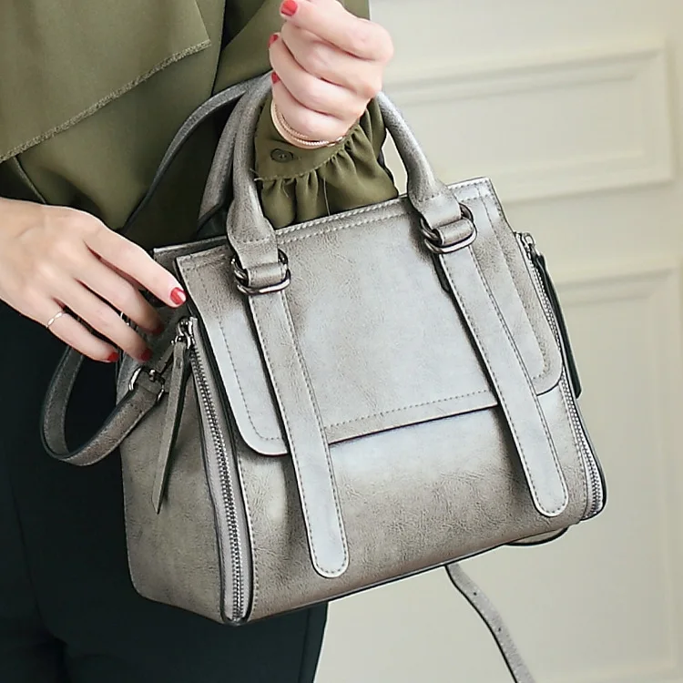 

LKX Genuine Leather Handbags Fashion Brand Women Messenger Bags Designer Crossbody Bolsa Top-handle Bags Tote Shoulder Package