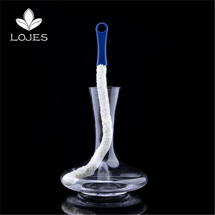 

Soft Bendable Foam Wine Decanter Stemware Glasses Dust Cleaning Brush Flexible Win Bar Set Cleaner
