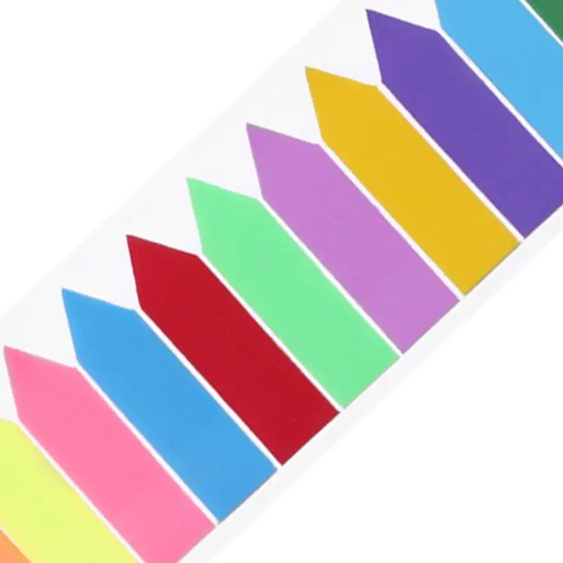100/240pcs 6/12 Colors Sticky Notes Index Memo Pad N Times Label Paper Bookmark Sticker Sign Message School Stationary Supplies