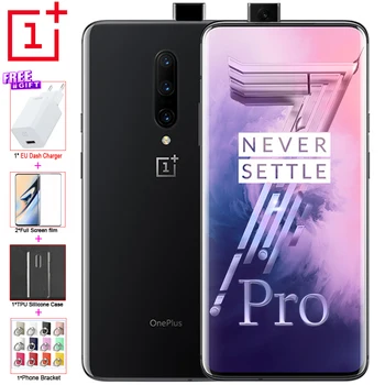 

Original Oneplus 7 Pro 6G 128G Mobile Phone 6.67" 90GHz 2K Snapdragon 855 48MP 3x ZOOM Rear Camera Front 16MP 4000mAh NFC phone