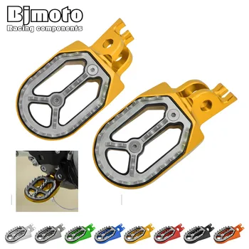 

Bjmoto CNC Motorcycle Foot Pegs Pedals Rest Footpegs For SUZUKI RM Z250 2005-2006 KX250 2005-2008 KX250F 2005-2015 HONDA CFR250X