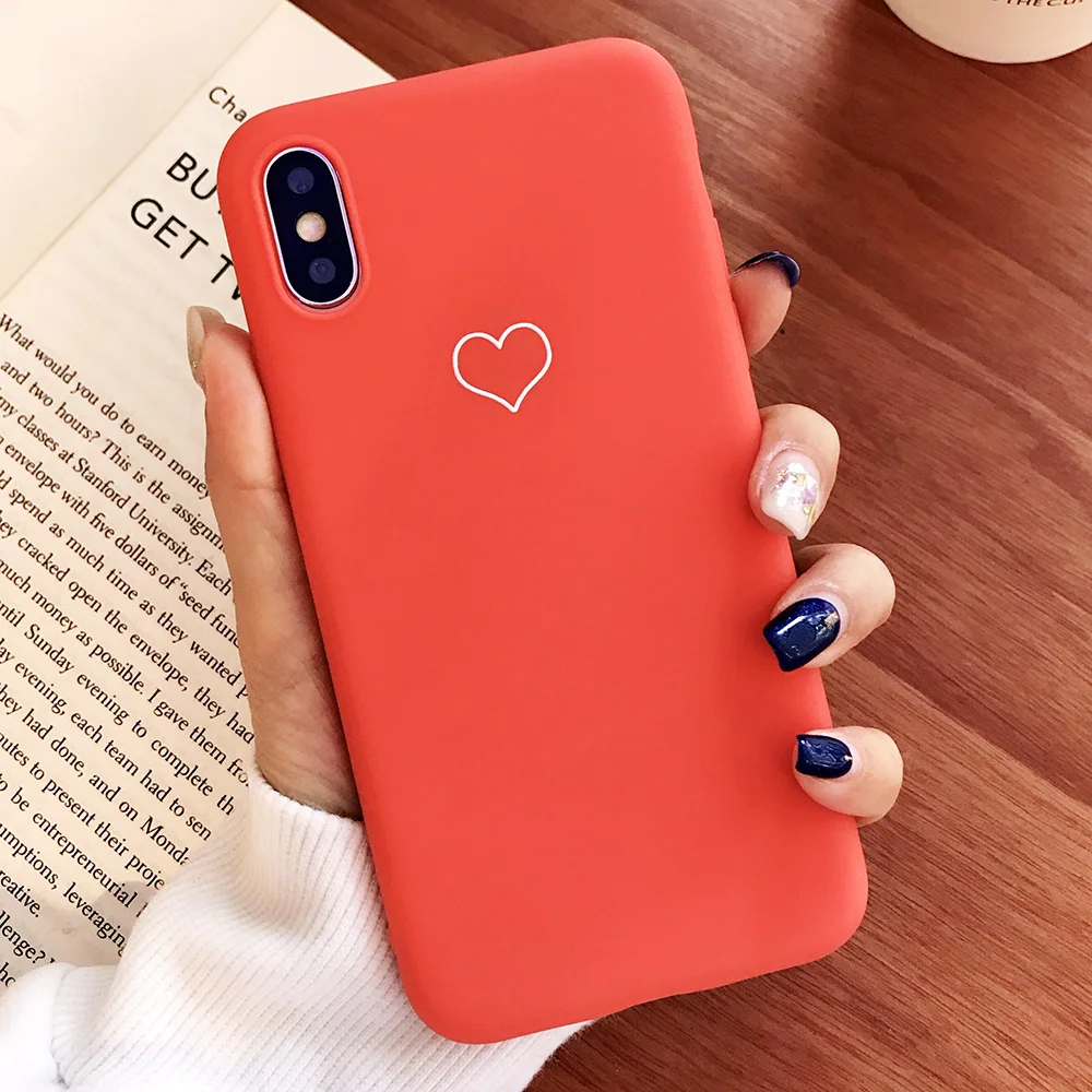 KIPX1091R_1_JONSNOW Phone Case For iPhone XS XR XS Max 6S 7 8 Plus Couples Style Love Heart Pattern Soft Silicone Case Capa Fundas