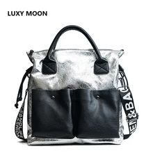 Women Fashion Large Capacity Bags Shopping Bag Double Pocket Girls Casual Tote 2019 Young Lady Handbags Crossbody Shoulder Bag