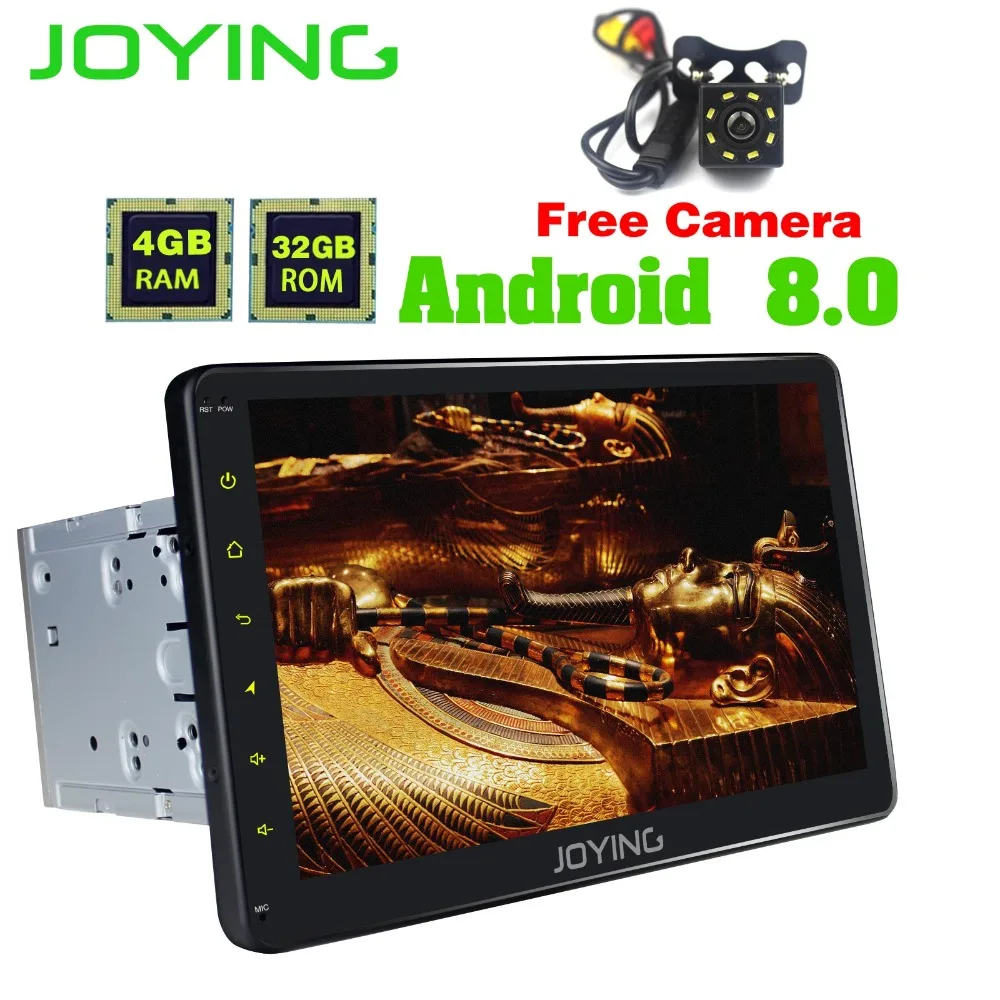 

10.1"Joying 4GB+32GB 2Din Head Unit Universal Android Car Radio Stereo Music Player Support Rear Camera OBD DVR GPS Navigation