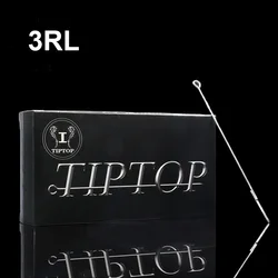 50PCS TIPTOP Premium Tattoo Needles 3RL Disposable Sterilze 3 Round Liner Tattoo Needles Free Shipping