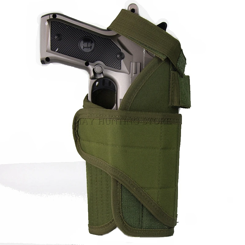 Tactical Nylon Gun Molle Belt Holster For GL 17 19 M92 USP 1911