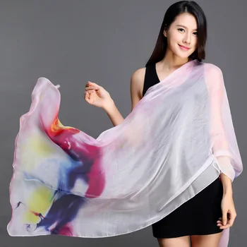 

100% Silk Scarf And Thin Shawl