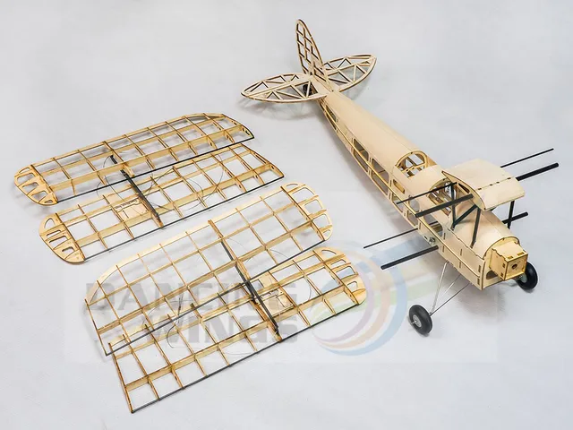 ARF Balsawood-Avion RC électrique, modèle RC, envergure 800mm de Havilland  DH.82 Tiger Moth, découpé au laser, échelle en bois Balsa, nouveau -  AliExpress