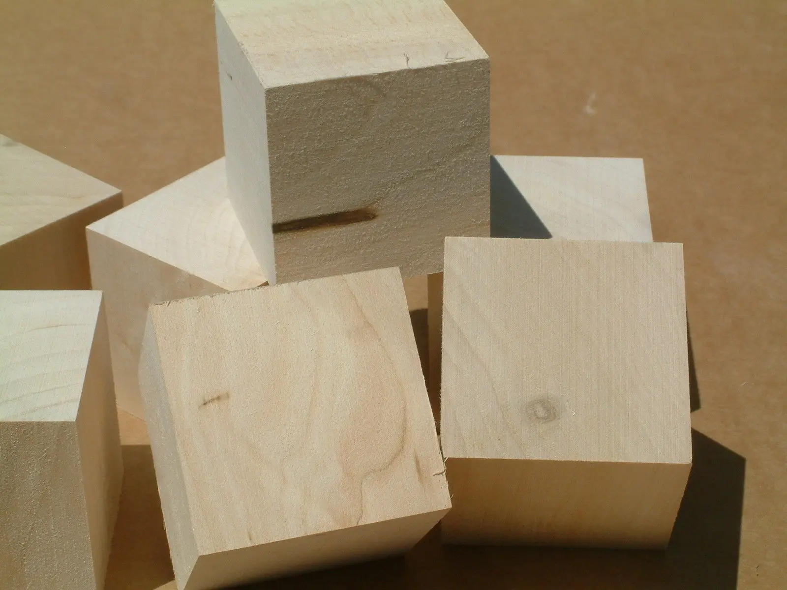 Craft Blocks Bulk 2x2x2 inch 12 Cubes Nature Block Turning wood Crafts Squarein Figurines