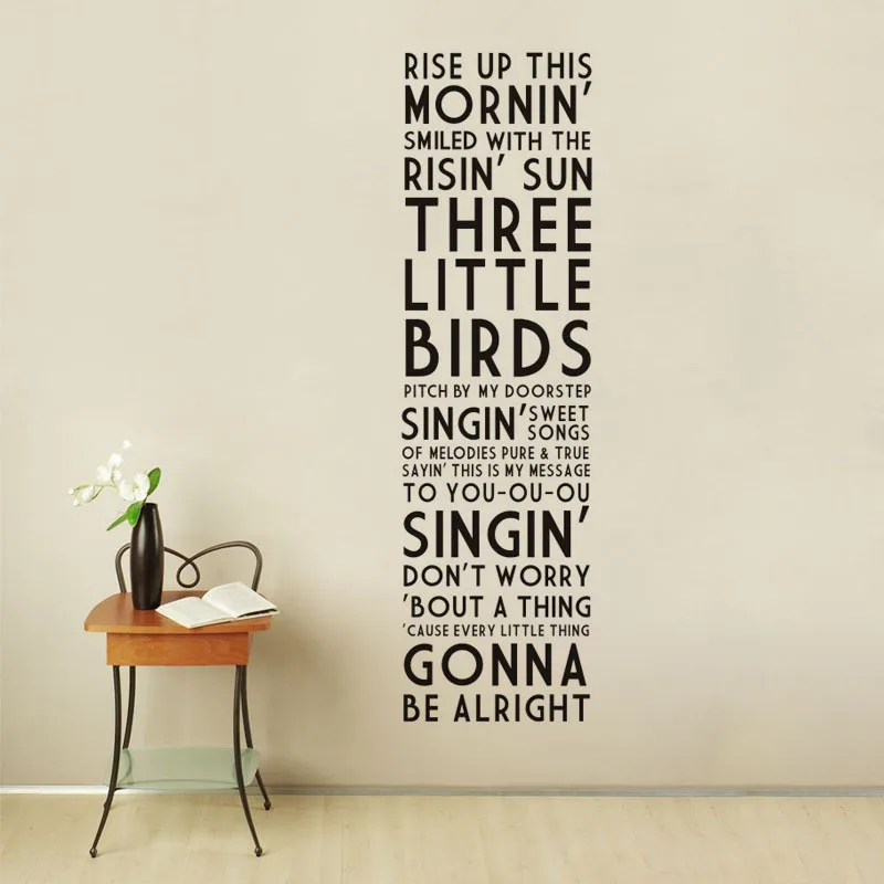 Bob Marley rise up this vinyl wall decal quotes home decor living room bedroom removable wall stickers