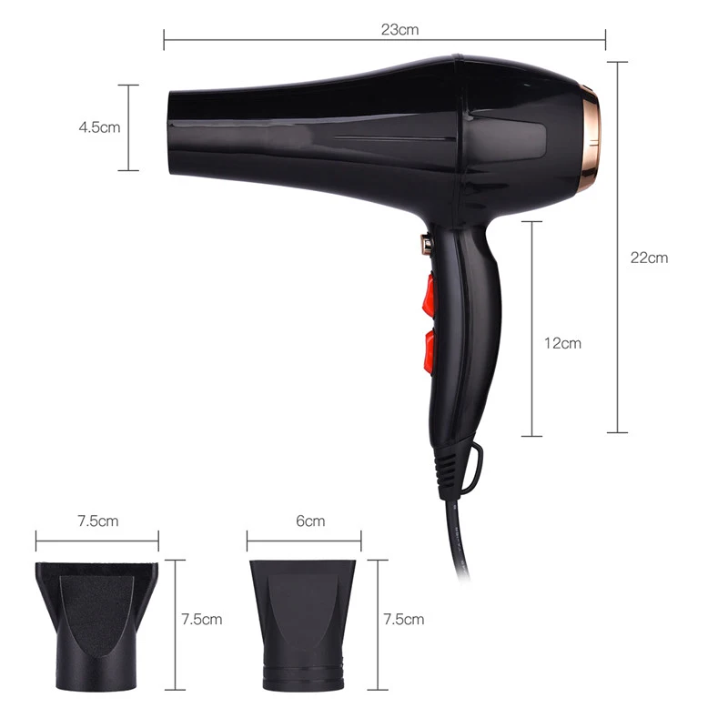 

5000W Hair Dryer Blue Light Anion Fast Styling Blow Dryer Cold Shot Ion Hairdryer For Hairdresser Salon & Home Use Hair Drier