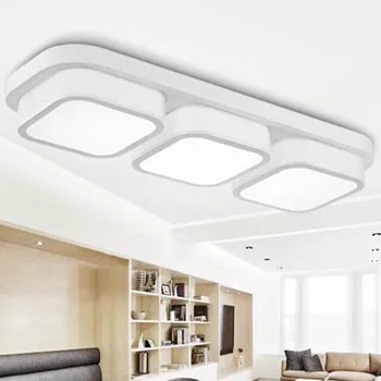 

Modern simple rectangular ceiling light dining room bedroom LED ceiling lamp balcony corridor porch lamp package FG142