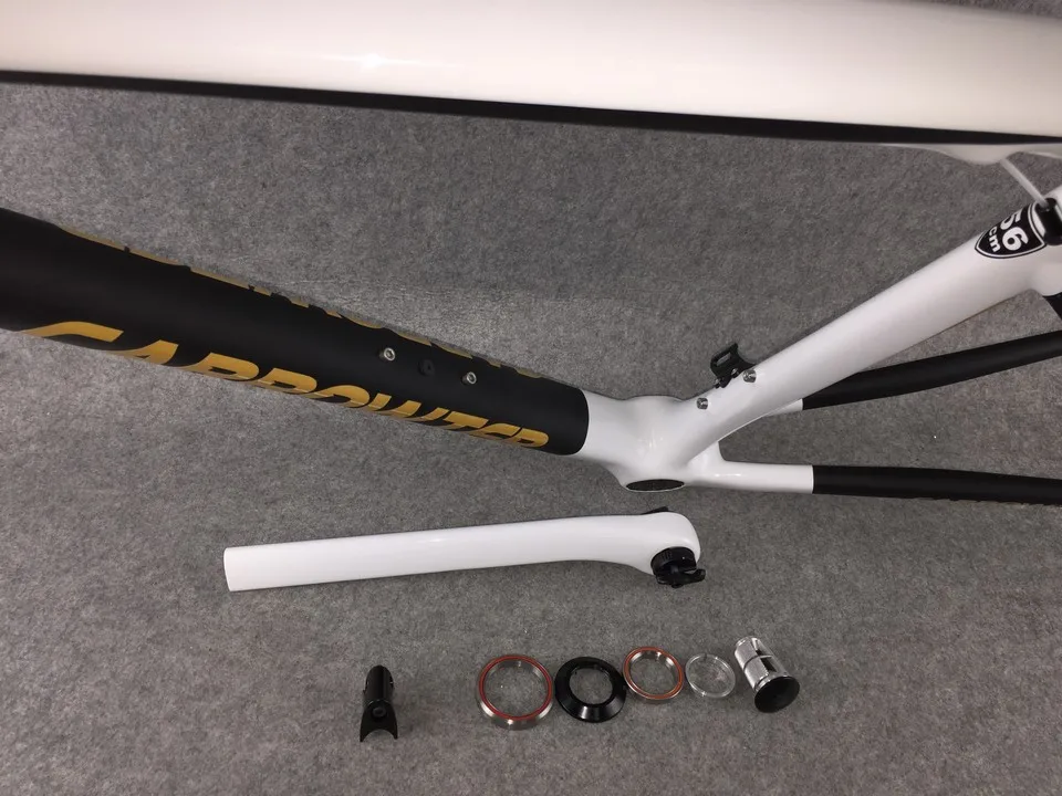 Perfect China Oem 80 Colors customized Carbon Road Frame CARROWTER White Gold Special Wiggins Road Bicycle Frameset 1 Perfect China Oem 80 Colors customized Carbon Road Frame CARROWTER White Gold Special Wiggins Road Bicycle Frameset 1