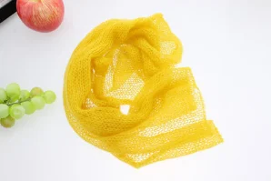 Ginger Yellow Dvotinst новорожденных реквизит для фотосъемки мягкие вязаные крючком обертывания+ повязка на голову Fotografia Bebe аксессуары студийные фотосессии реквизит - Цвет: Ginger Yellow