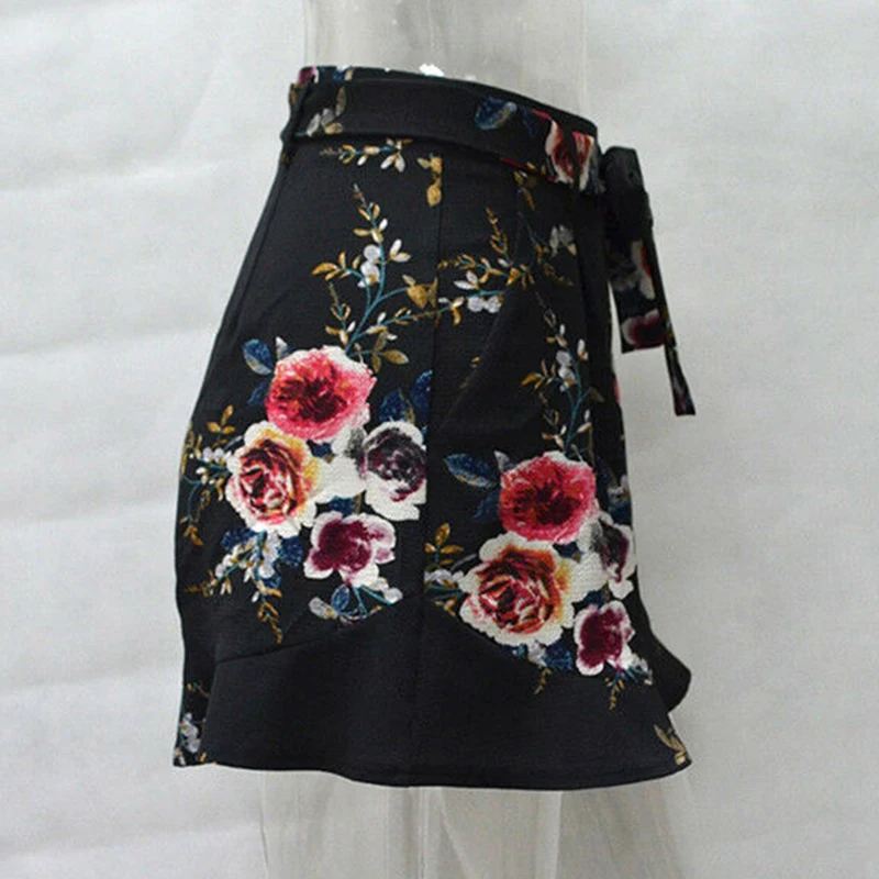 Woman High Waist Shorts 2019 Womens Floral Printed Casual Loose Short Bottom Ladies Sexy Boho Beach Shorts Summer Fashion Shorts