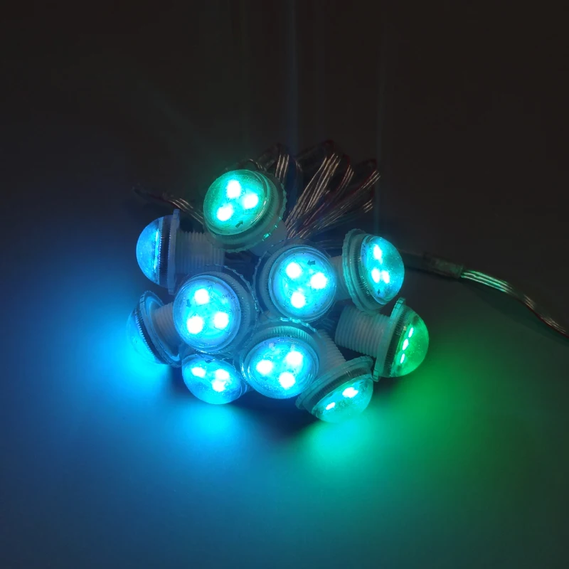 200 шт DC12V UCS1903 30 мм Диаметр Отраженные полноцветный Цвет 3 светодиодный s RGB 5050 программируемый для поверхностого монтажа сменный ЖК-экран для вывесок