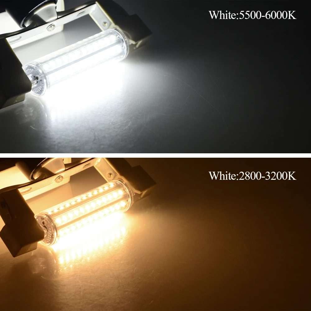 R7S светодиодный лампочка переменного тока 85-265 с регулируемой яркостью 5 Вт 10 Вт 15 Вт 20 Вт СВЕТОДИОДНЫЙ R7S разъем кукурузная лампа 78 мм 118 мм 135 мм 189 мм Точечный светильник Замена галогенов