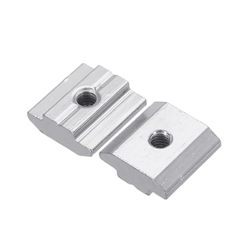 SULEVE New 50pcs 30M4 Carbon Steel T Sliding Nut M4 Block Square Nuts for 3030 series Aluminum