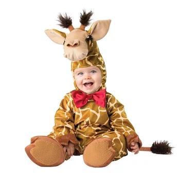 

Animal Cosplay Costume With Giraffe Design For Kids Toddler Jumpsuit