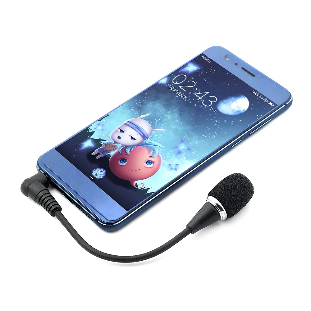 YCDC Mini 3,5 мм разъем гибкий конденсаторный микрофон для мобильного телефона ПК ноутбука ноутбук VoIP MSN Skype Чат