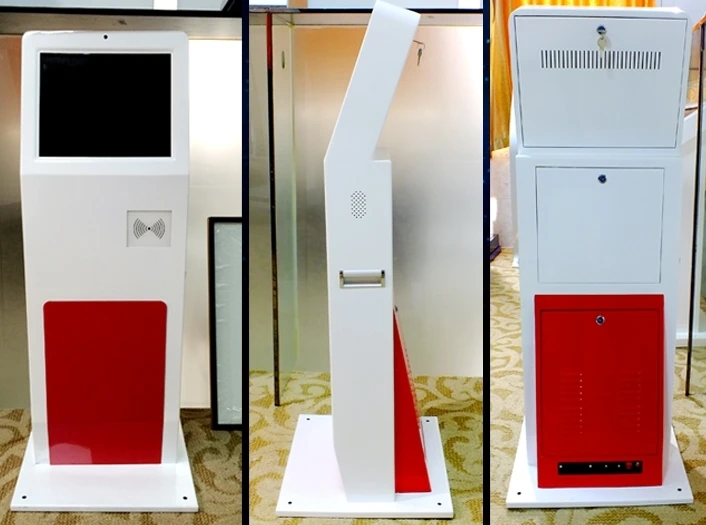 

Kindergarten school attendance IC/ID/Radio frequency Card/ face Recognition pc kiosk with 19inch touch monitor display