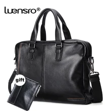 Мужской деловой портфель из натуральной кожи, большая вместительность для ноутбука, офисные кожаные сумки для мужчин, винтажные сумки-мессенджеры, мужской портфель