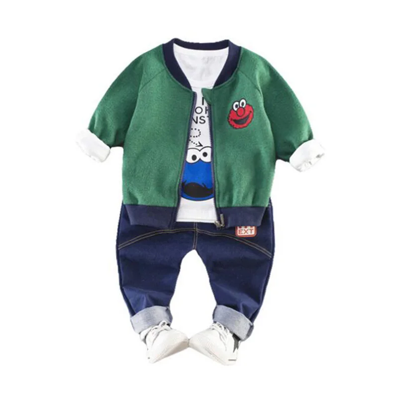 

Toddler Boys Clothing Set 2019 Autumn Winter Kids Tracksuit Children Sesame Street Elmo Outfit Baby Sport Suit for 1 2 3 4 Years