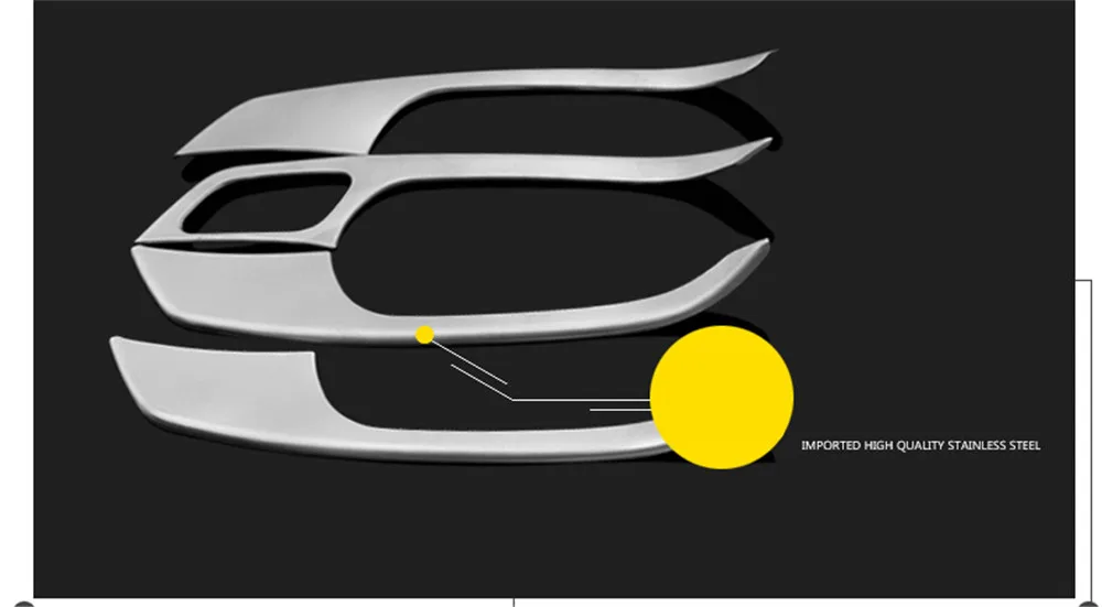 Новинка, подлокотники из нержавеющей стали для двери, накладка, чехол для Volkswagen vw POLO 2011-, авто аксессуары, авто стиль