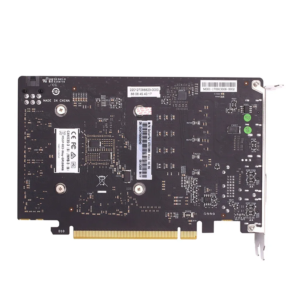 Красочная видеокарта NVIDIA GeForce GTX1060 Mini OC 6G 1531/1746 МГц GDDR5 192bit PCI-E 3,0 с HDMI DP DVI-D портом 19Feb13