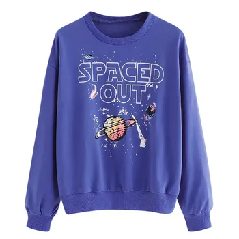 

Fashion Autumn Winter Women Sweatshirt unique Printing Long Sleeve Hoodies Ladies Girls Pullover Crop Top Sudaderas Mujer