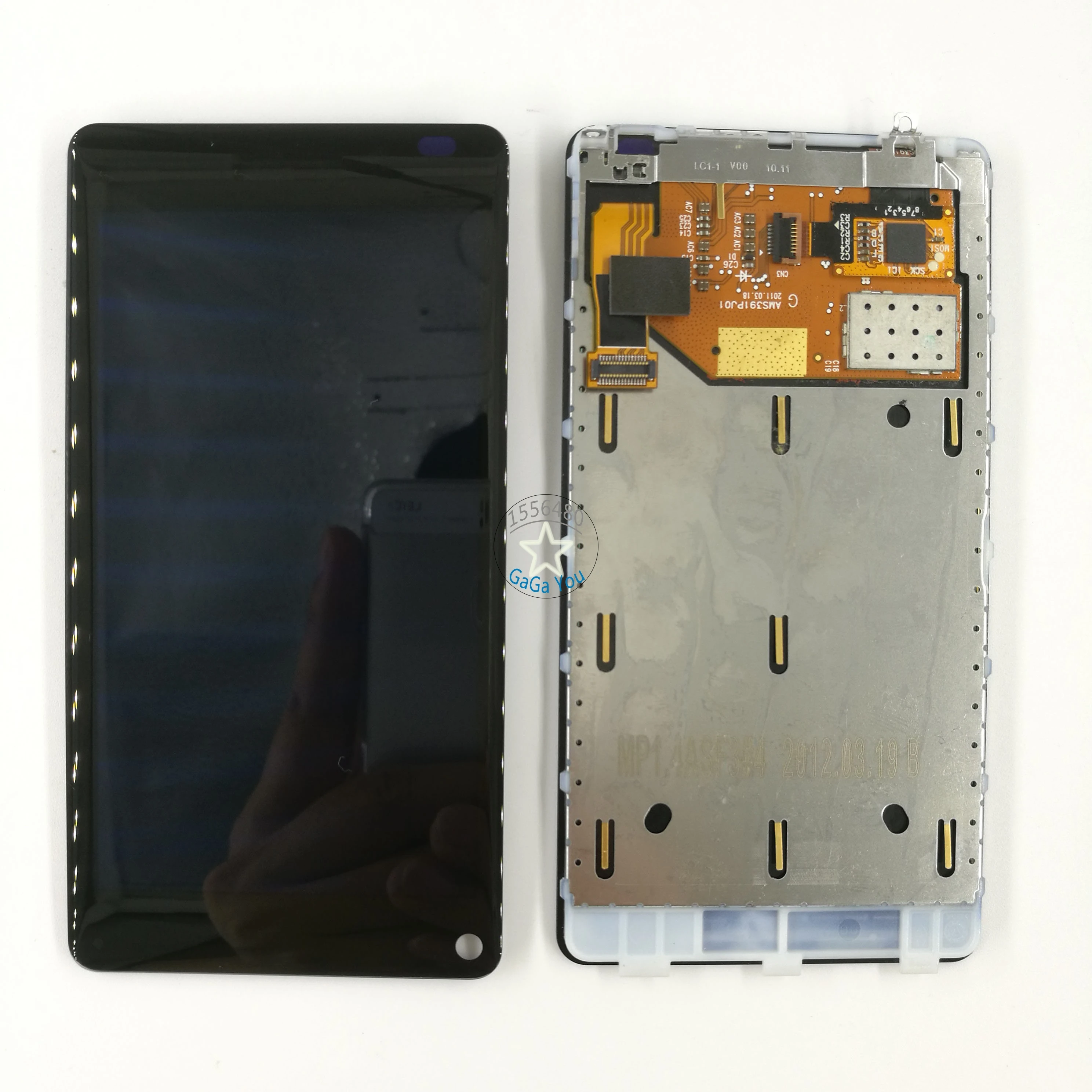 

Original LCD Display Touch Screen Digitizer Assembly + Frame Bezel For Nokia Lumia 800 LCD Screen Panel Replacement Parts