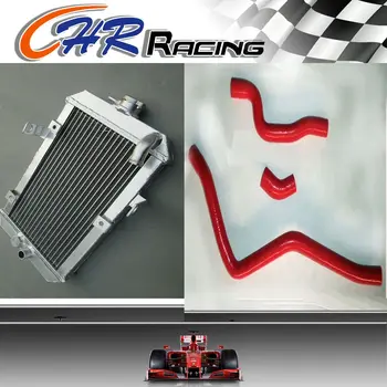 

for Yamaha 660R Raptor 660 YFM660R 2002 2003 2004 2005 aluminum radiator & silicone hose red