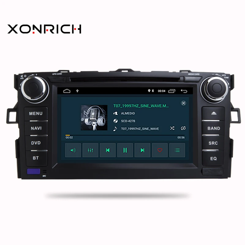 Cheap Autoradio 2 Din Android 9.0 Car Multimedia Player  For TOYOTA/AURIS/Altis/COROLLA 2012 2013 DVD Automotivo 4 Core Wifi GPS Navi 2