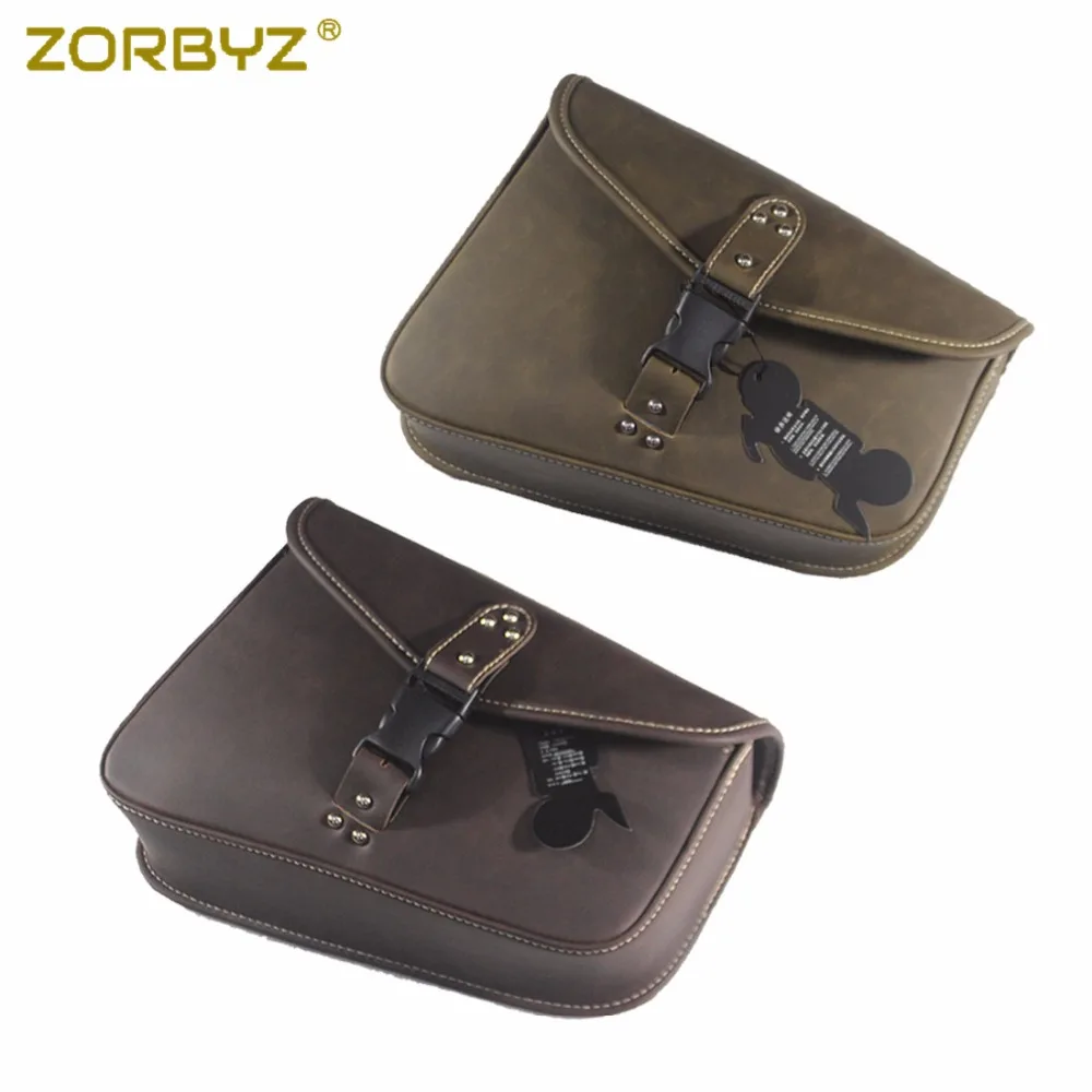 ZORBYZ 1 шт. мотоциклетная сумка из искусственной кожи в винтажном стиле для багажа