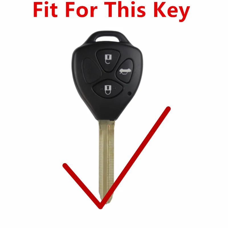 XIEAILI натуральная кожа пульт дистанционного управления 3 кнопки дистанционного ключа чехол для Toyota Camry/eiz/Corolla/Rav4/Crown(B) S78