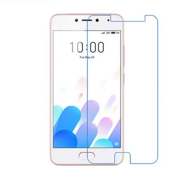 For Meizu M5c Tempered Glass 9H 2.5D Premium Screen Protector Film / Charm Blue 5c 5.0&quot Safety Cover Guard | Мобильные телефоны