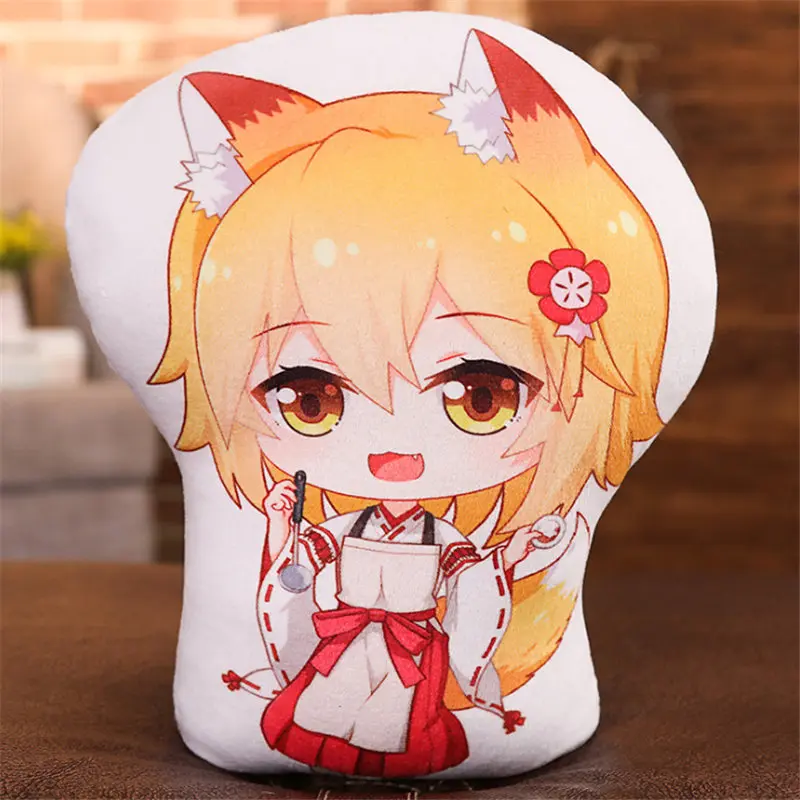 Плюшевые подушки с аниме двухсторонняя подушка Sewayaki kitsune no senko san fox miss tail