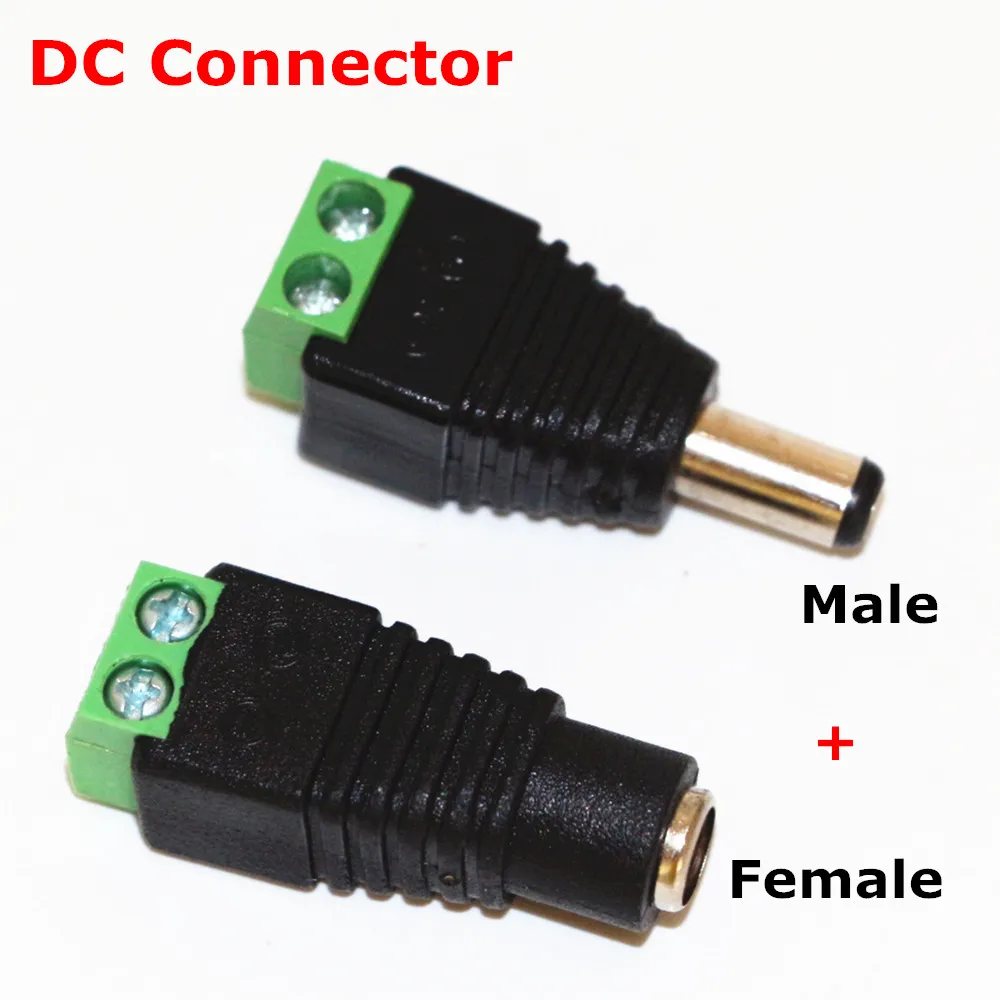 

2Pairs/Lot , LED Strip Power Adapter Connector 2Pcs DC Male + 2Pcs DC Female LED Lighting Connector Accessories , Free Shipping