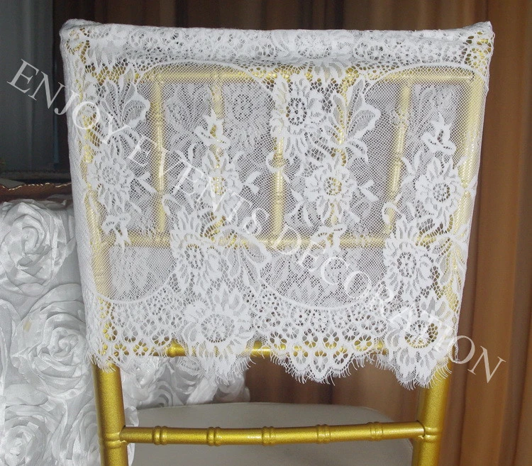 60pcs YHC52 elegant lace chair back cover for chair decor