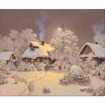 

2017 new 5D diamond embroidery snow diamond sets full decorative diy painting cross stitch crystal home decoration K04