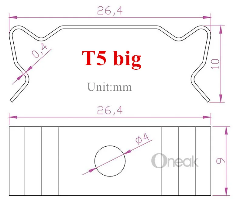 200 шт./лот из нержавеющей стали T5 T8 флуоресцентная трубка Монтажный кронштейн