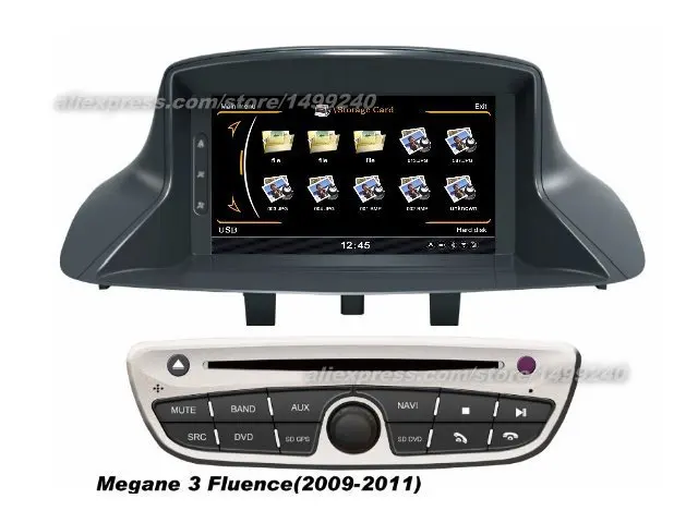 For Renault Scenic III 2010 2013 Car GPS Navigation System Radio TV DVD BT iPod 3G