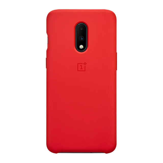 Чехол для Oneplus 6 T, нейлоновый чехол Karbon Ebony, бампер, чехол с песчаником, ультра уютный чехол One Plus 6 T, силиконовый чехол - Цвет: Silicone Red