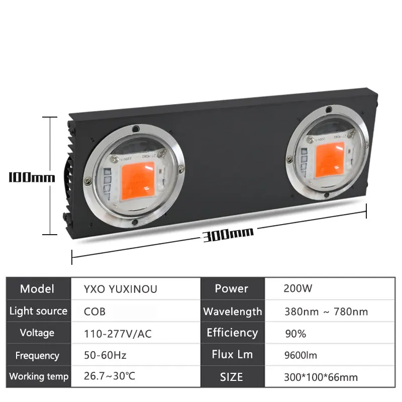 Светодиодный grow светильник 100/200/300/400/500W полный спектр для внутреннего парниковых расти палатку успешно выращивайте растения светодиодный светильник для Вег цвету режим