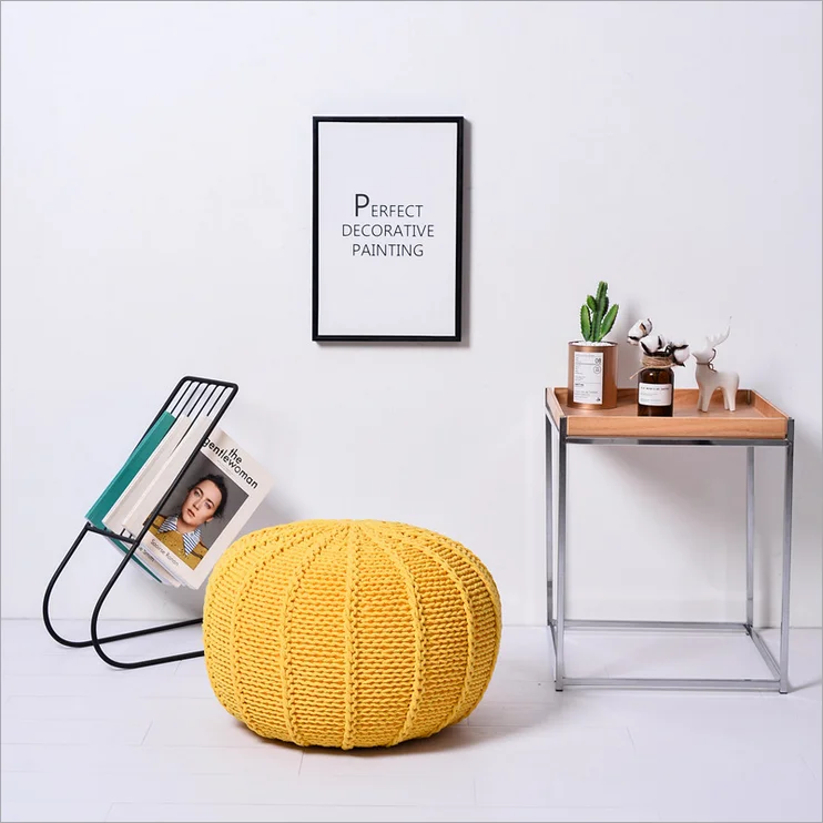كبيرة وسادة اليد محبوك الصوف وسادة مستديرة POUF الطابق العثماني جديد تصميم لمنزلك كبيرة وسادة اليد محبوك الصوف وسادة مستديرة POUF الطابق العثماني جديد تصميم لمنزلك