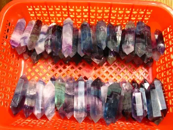 

4800g very very beautiful Natural fluorite quartz Crystal Point Healing