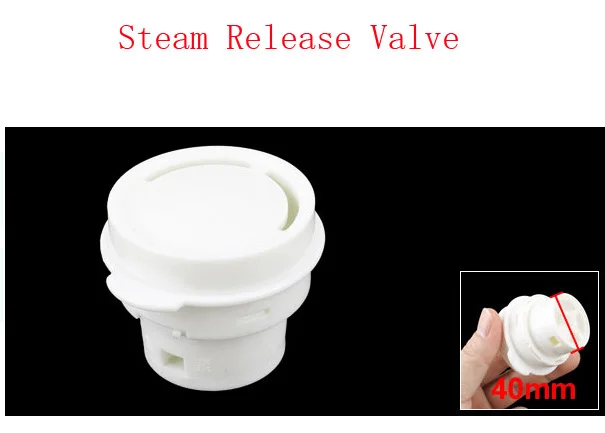 

40mm Bottom Dia White Plastic Rice Cooker Spare Parts Steam Release Valve 6pcs