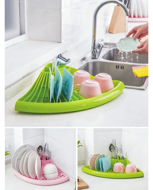 Cheap Bowl Drain Rack Multifunctional Kitchen Dish Spoon Shelf Bowl Rack Cabinet Dish Rack  Drying Accessories