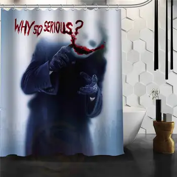 

Custom joker Shower Curtain Bathroom Products Creative Polyester Home Shower Curtain/Bathroom Product