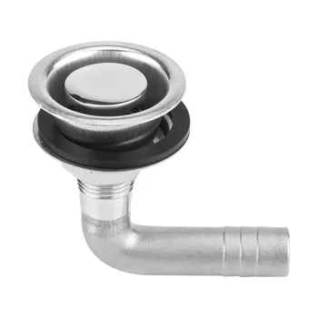 

90 Degrees Stainless Steel Marine Boat Flush Mount Fuel Gas Tank Vent for 5/8" Hose Durable Parts